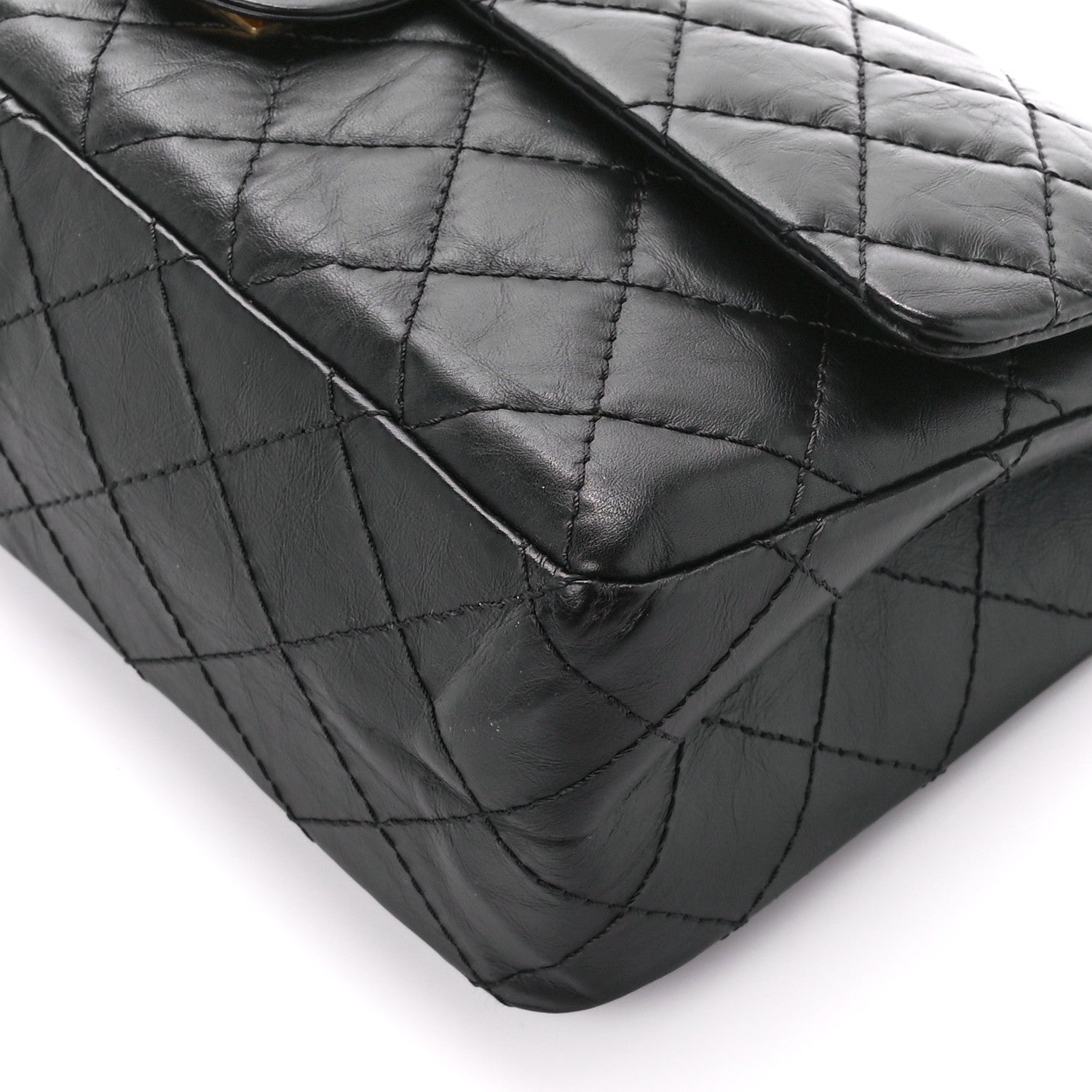Chanel Aged Calfskin Quilted 2.55 Reissue 226 Flap Black 11 of 13