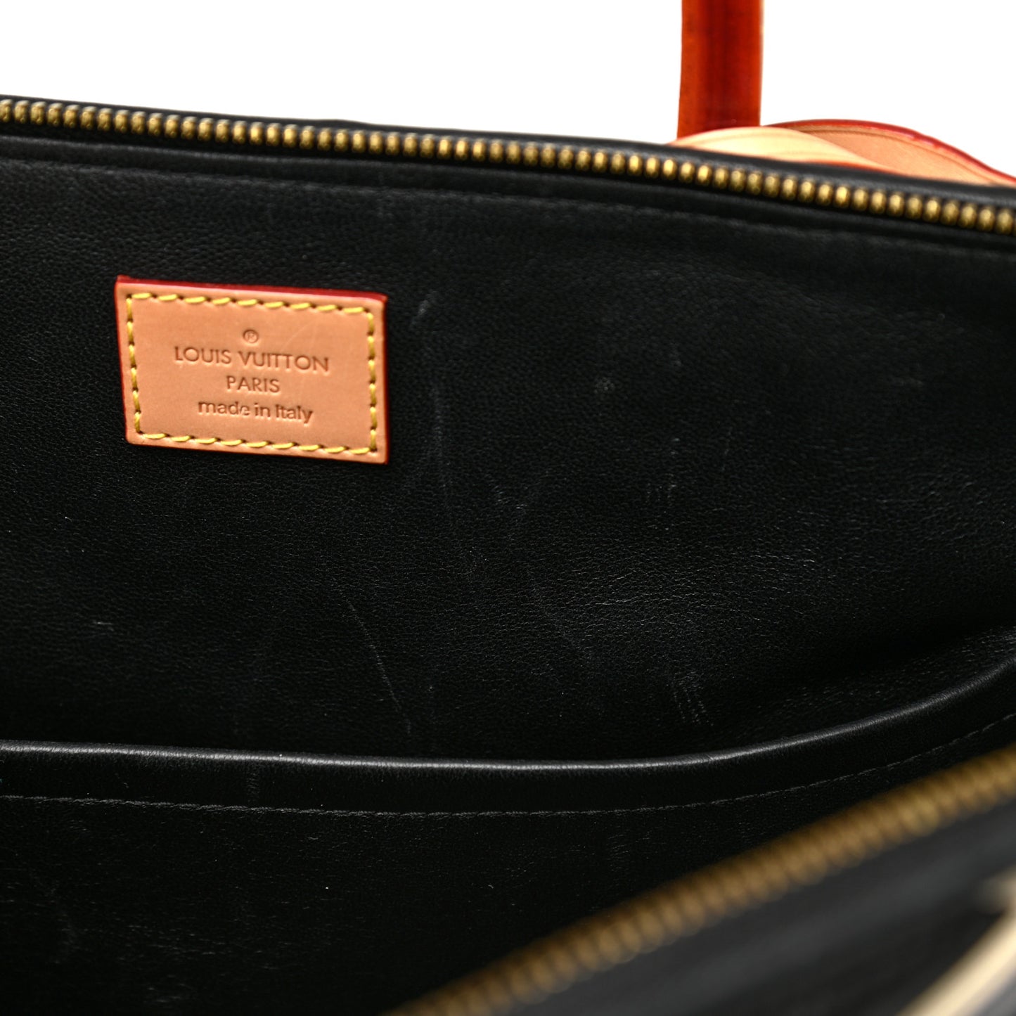 Lambskin Malletage Doc PM Black Natural