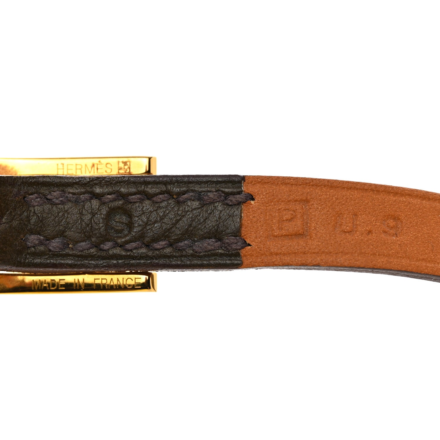 Hermes Swift 3MM Hapi Triple Tour Wrap Bracelet S Eucalyptus 4 of 7