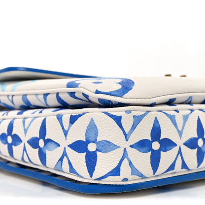 Louis Vuitton Monogram Giant By The Pool Pochette Metis MM Blue 8 of 9