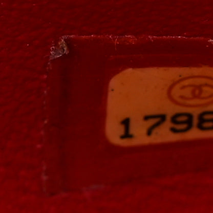 Chanel Lambskin Quilted Mini Rectangular Flap Red 7 of 14