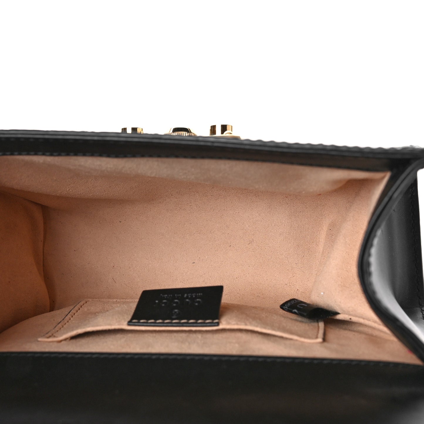 Guccissima Small Padlock Shoulder Bag Black