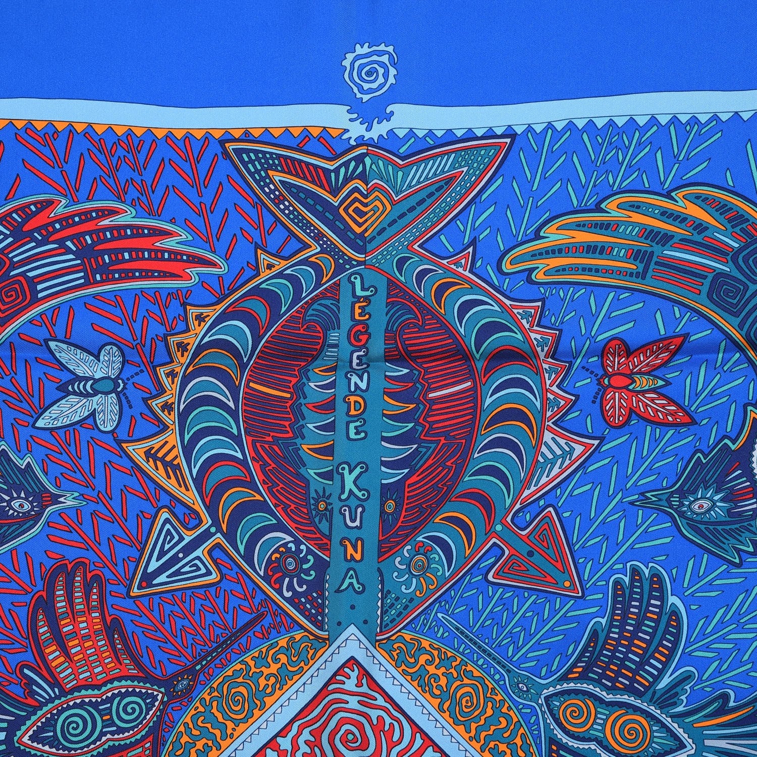 Hermes Silk Legende Kuna Peuple de Panama Scarf 90 9 of 11