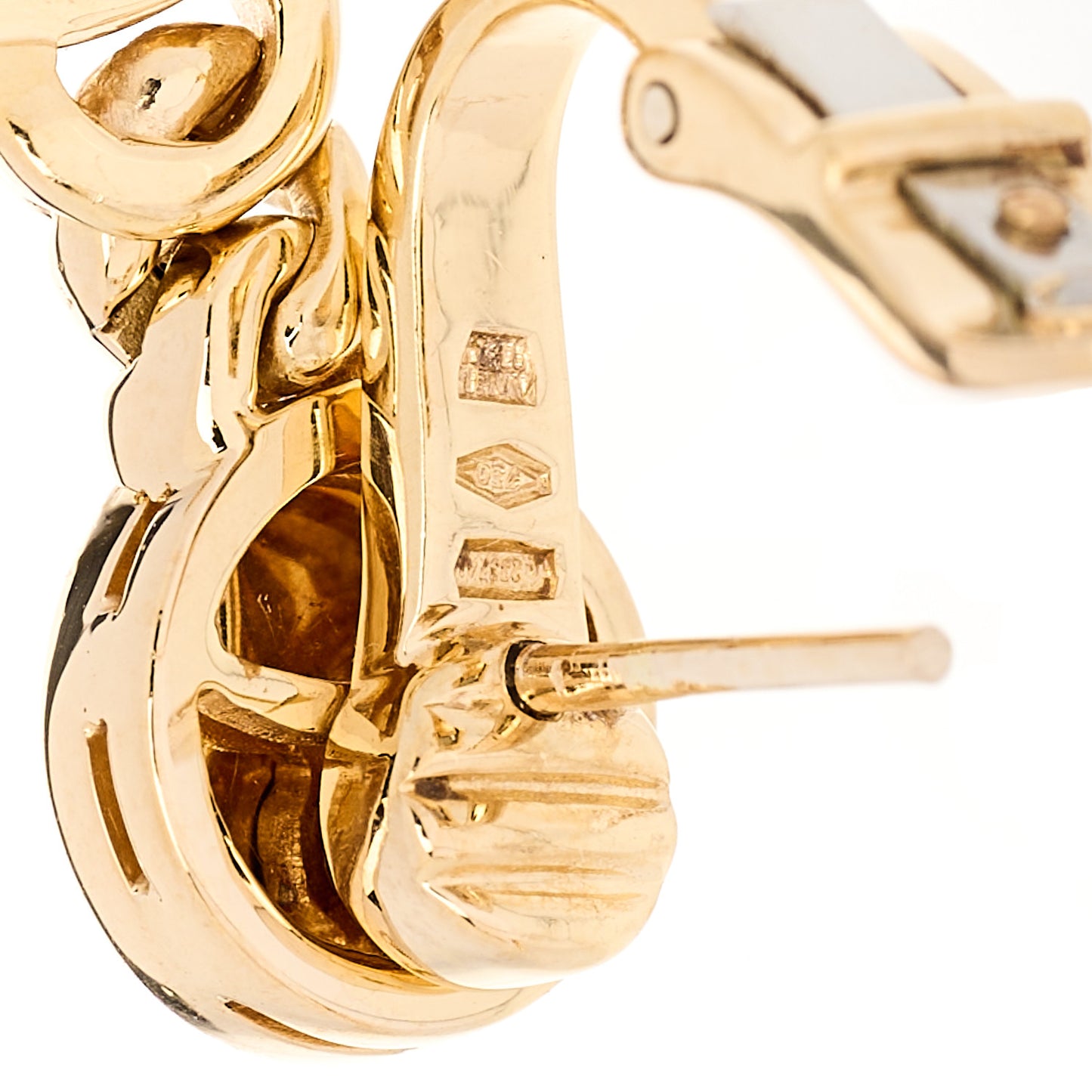 18K Yellow Gold Black Onyx BVLGARI BVLGARI Drop Earrings