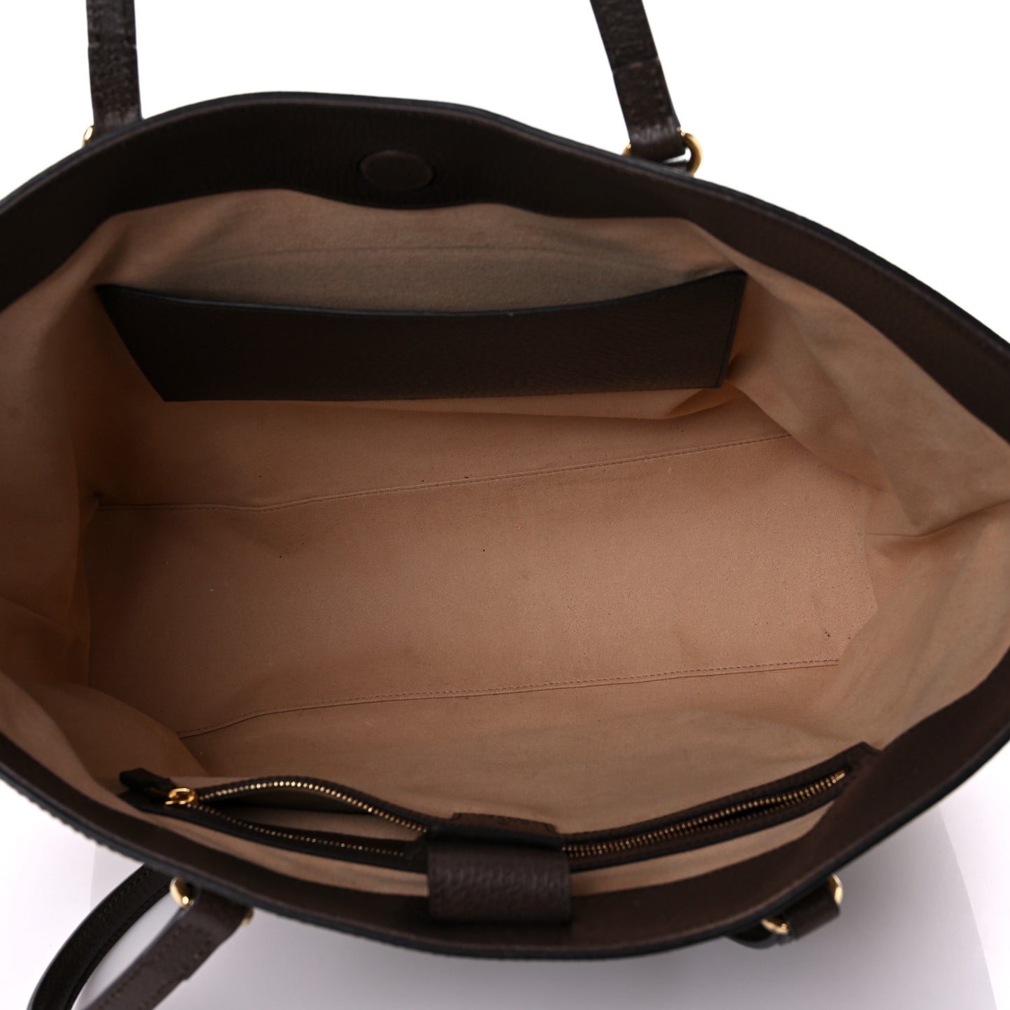 GG Supreme Monogram Medium Ophidia Shopping Tote Brown