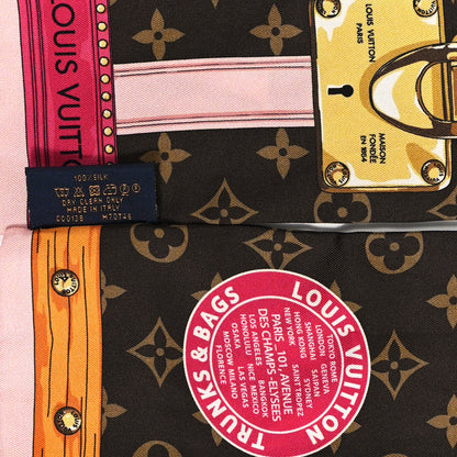 Louis Vuitton Silk Monogram Summer Trunks Bandeau Brown 4 of 5
