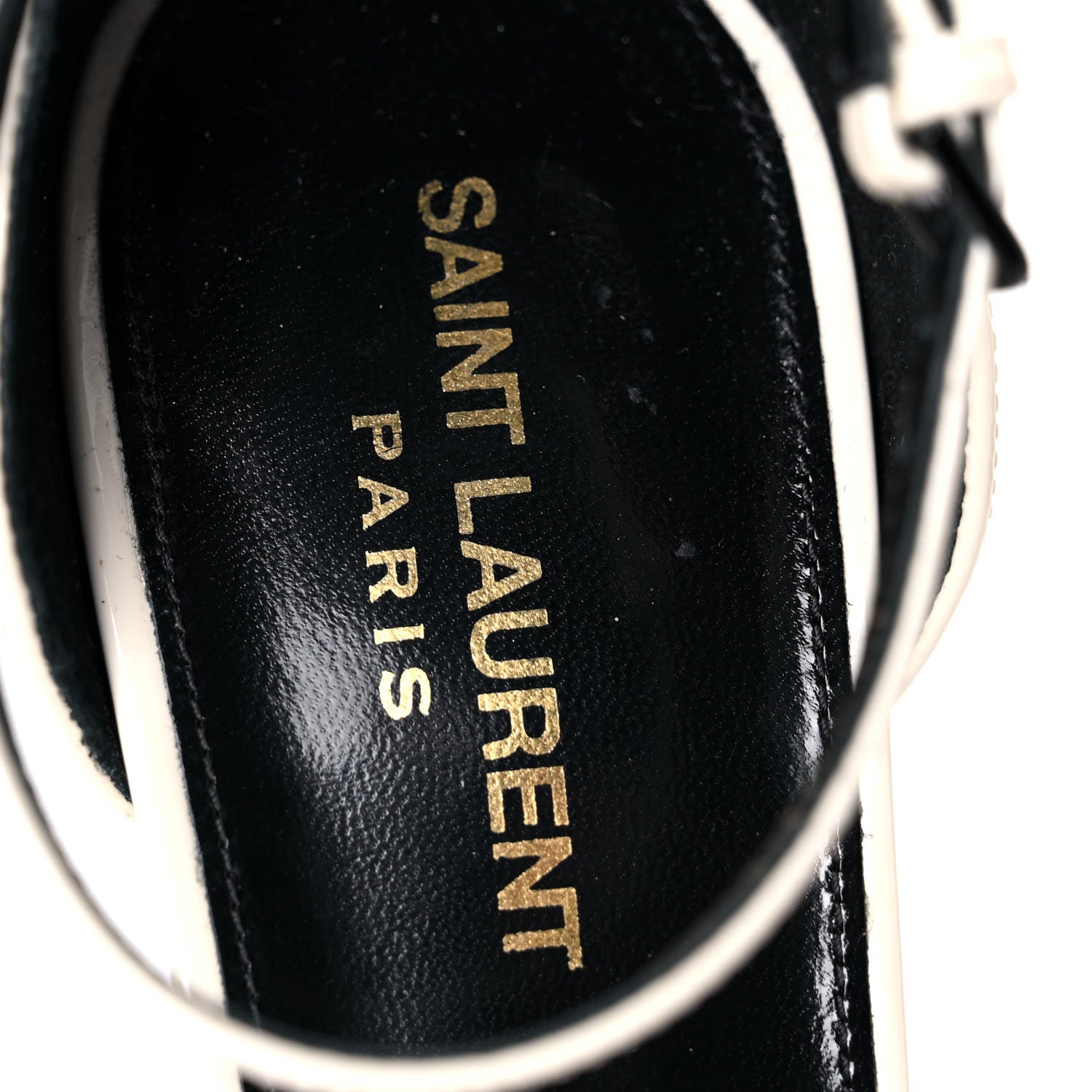 Saint Laurent Patent Calfskin 110 Opyum Sandals 40 Neutro 9 of 12