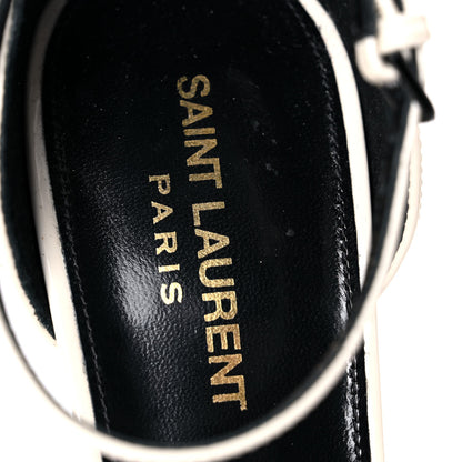 Saint Laurent Patent Calfskin 110 Opyum Sandals 40 Neutro 9 of 12