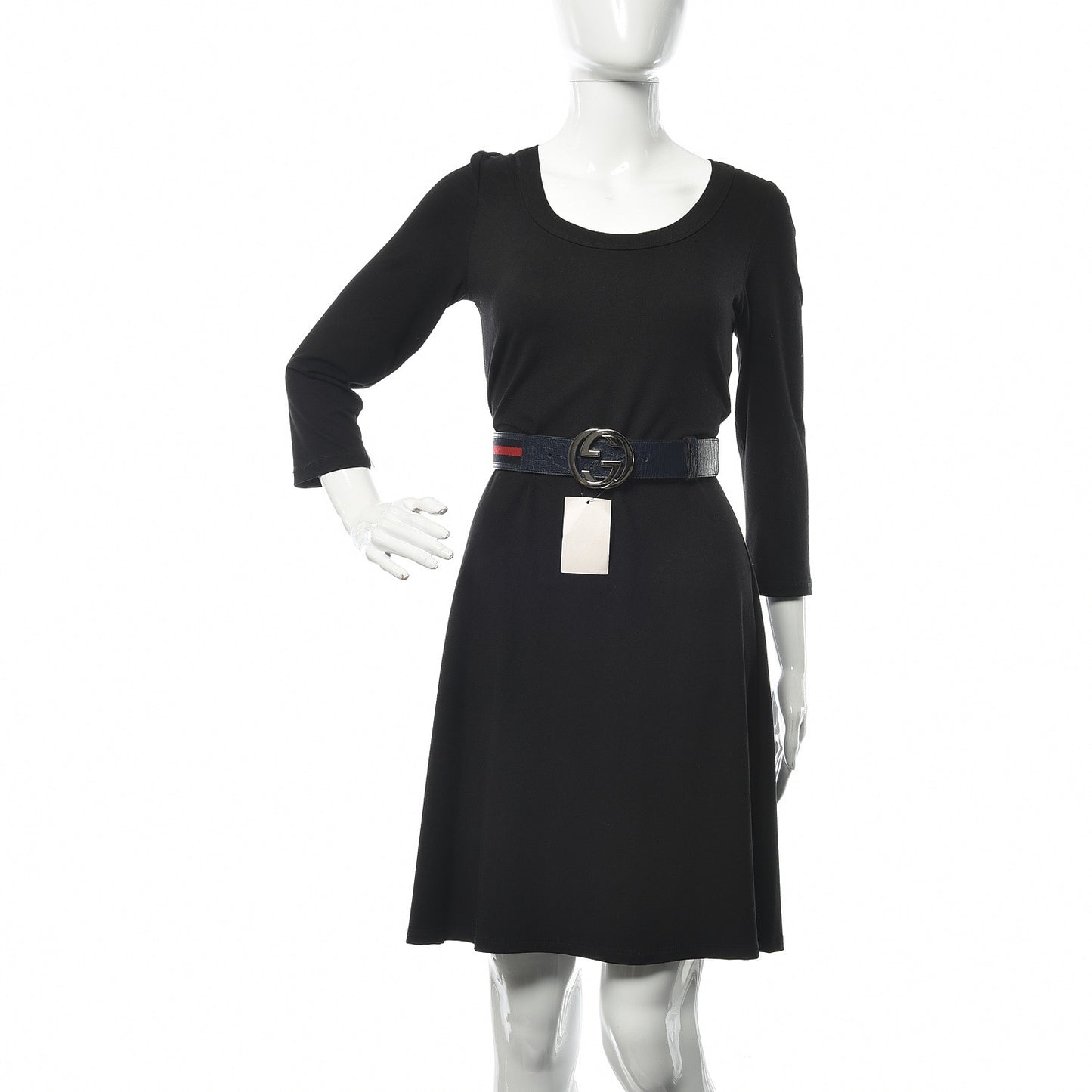 Calfskin Web Interlocking G Belt 75 30 Navy