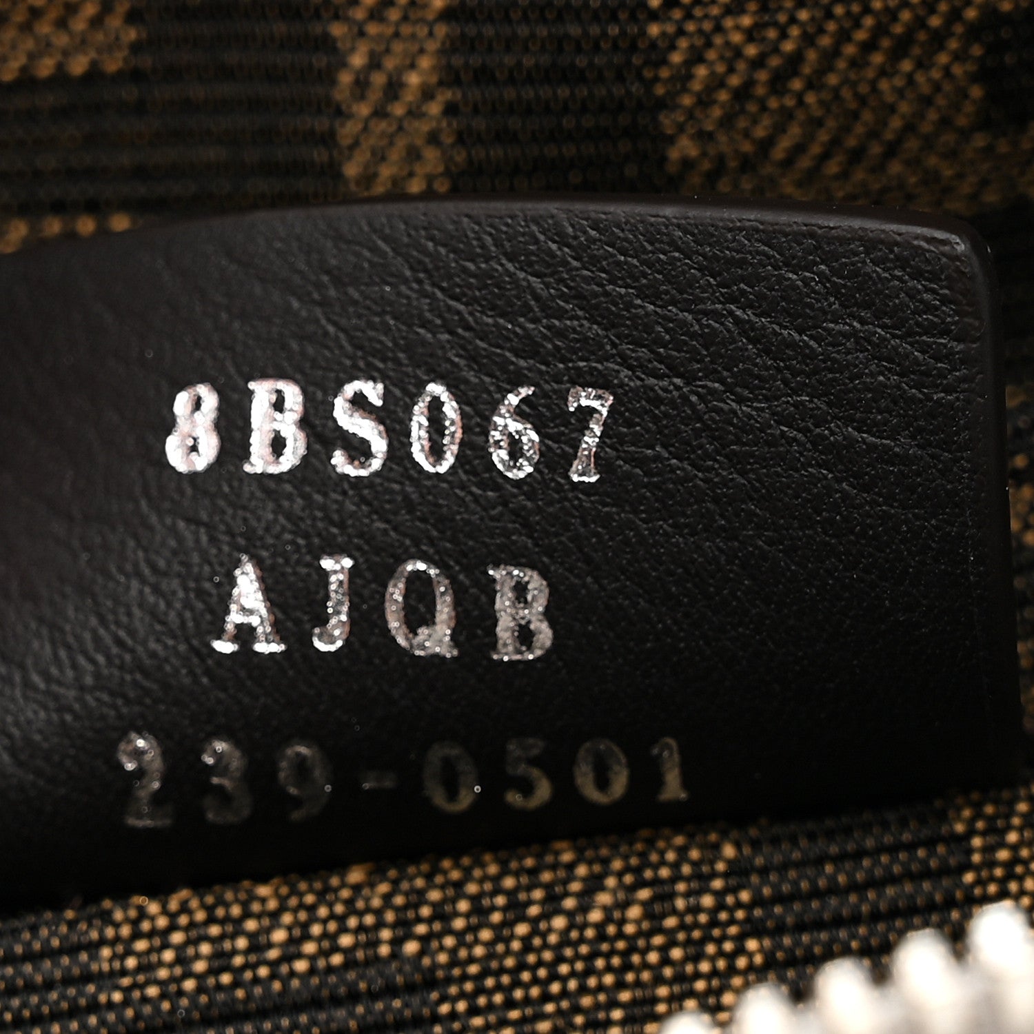 Fendi Rock Millenium Logo Embossed Mini By The Way Top Handle Boston Bag Argento 7 of 10