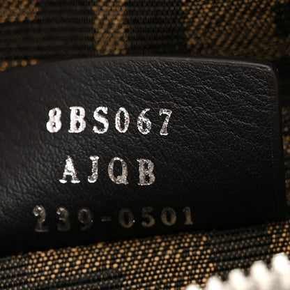 Fendi Rock Millenium Logo Embossed Mini By The Way Top Handle Boston Bag Argento 7 of 10