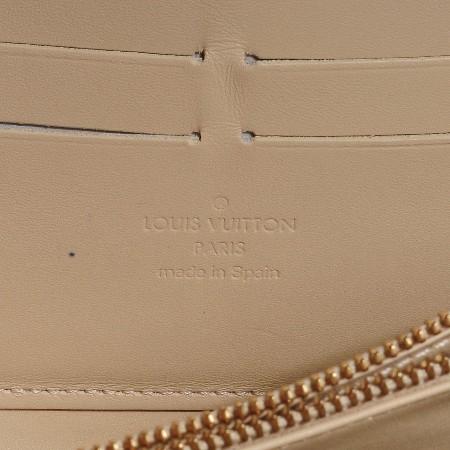 Louis Vuitton Vernis Leopard Zippy Wallet Blanc Corail 5 of 7
