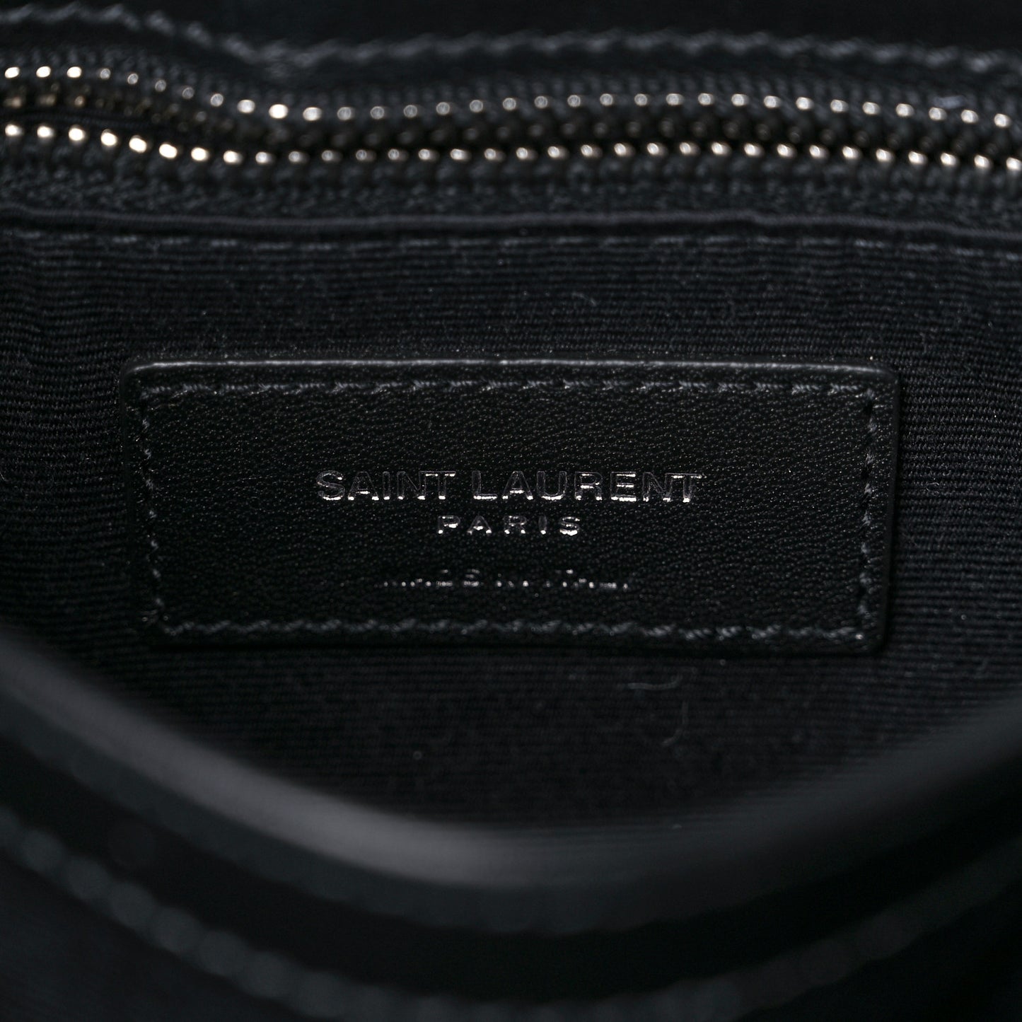 Calfskin Y Quilted Monogram Toy Loulou Crossbody Bag Black