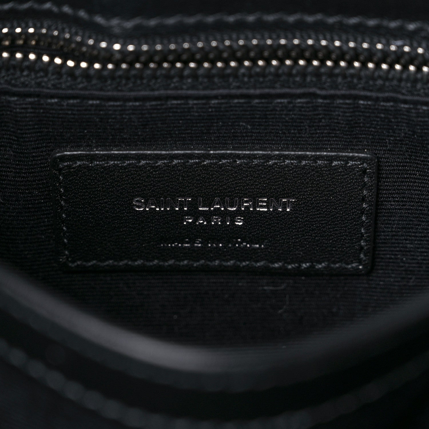 Saint Laurent Calfskin Y Quilted Monogram Toy Loulou Crossbody Bag Black 7 of 9