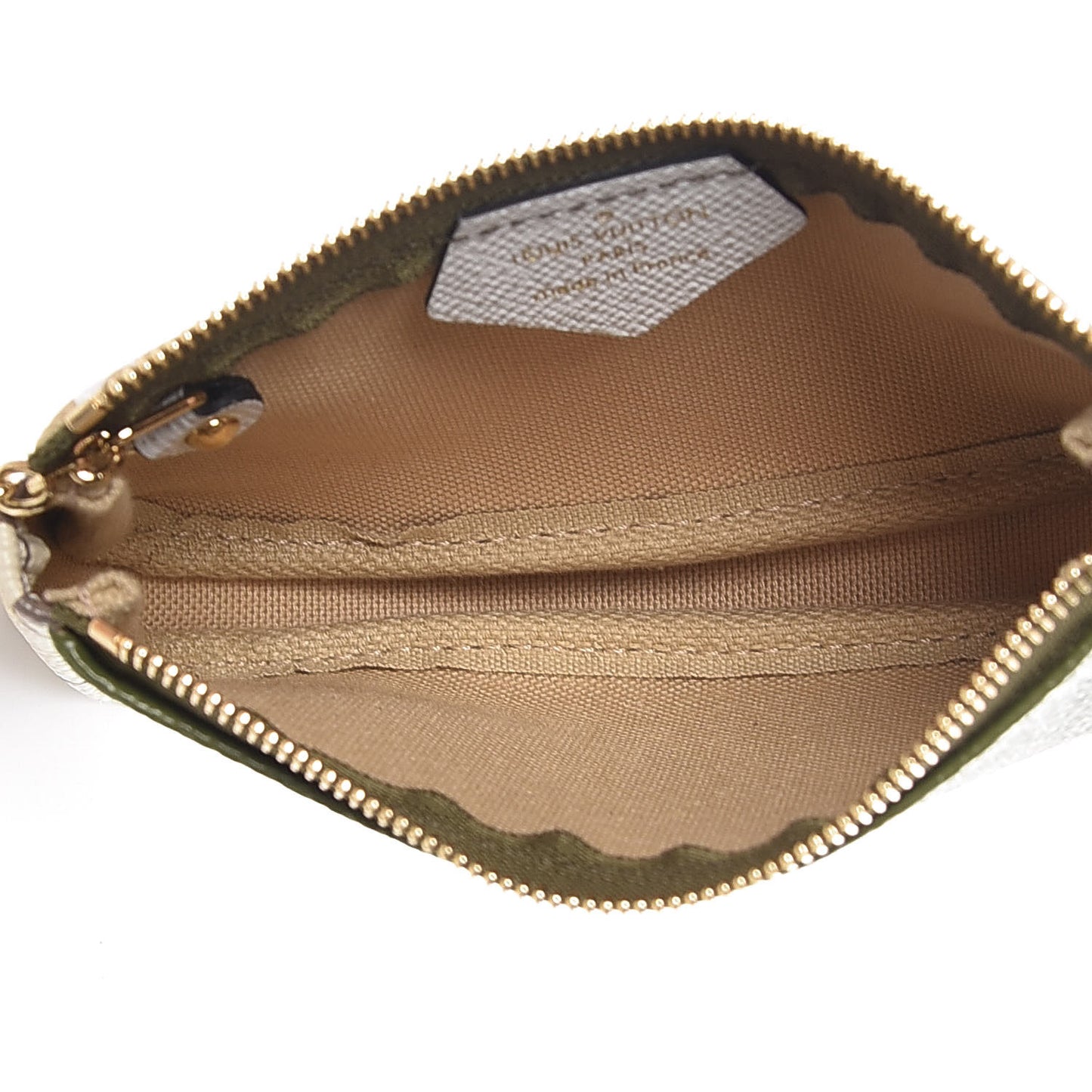 Monogram Giant Micro Pochette Accessories Kaki White