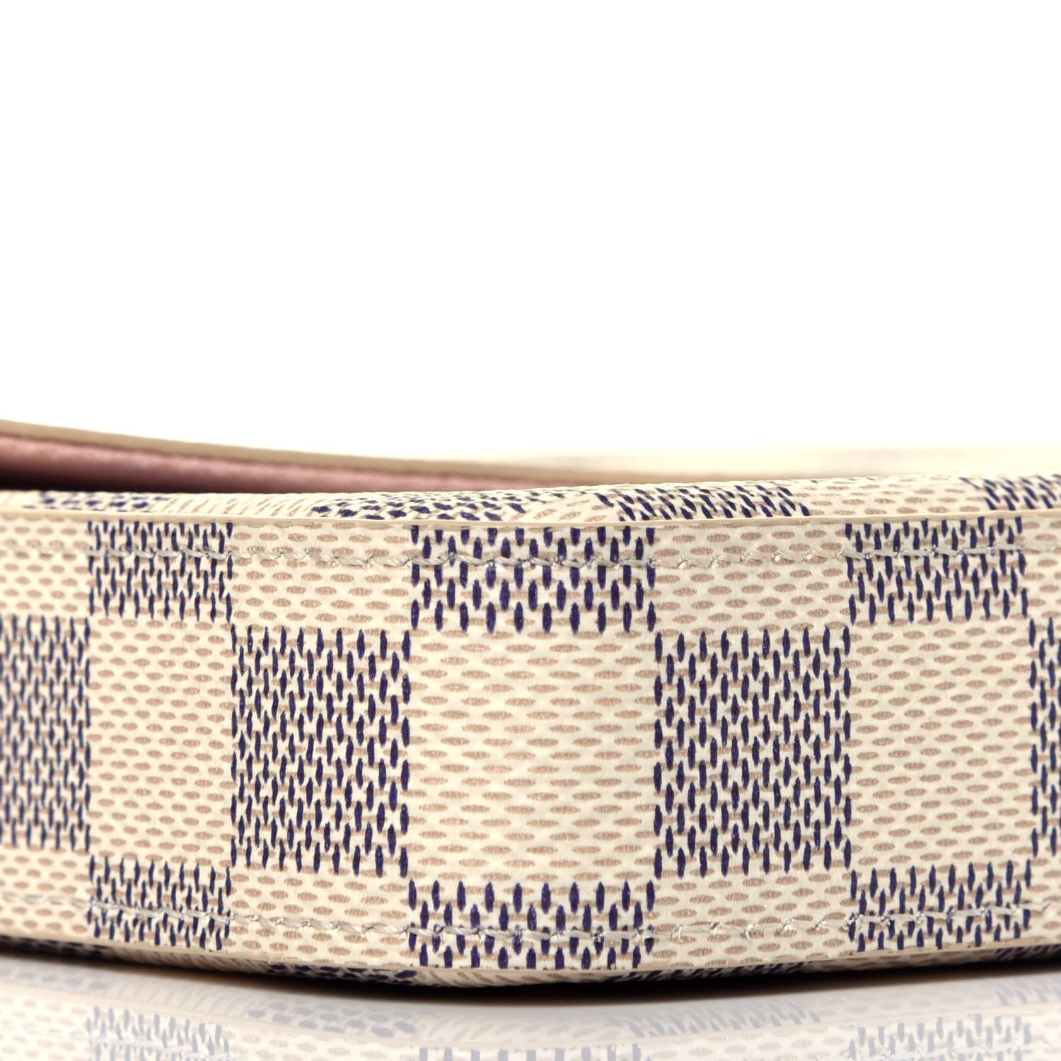 Louis Vuitton Damier Azur Pochette Felicie Chain Wallet Rose Ballerine 9 of 10