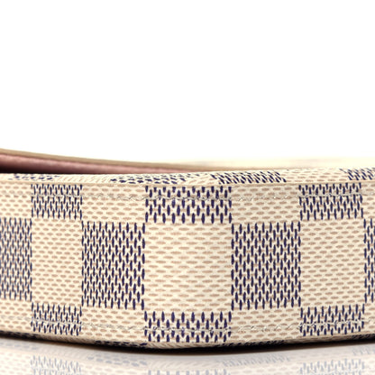 Louis Vuitton Damier Azur Pochette Felicie Chain Wallet Rose Ballerine 9 of 10