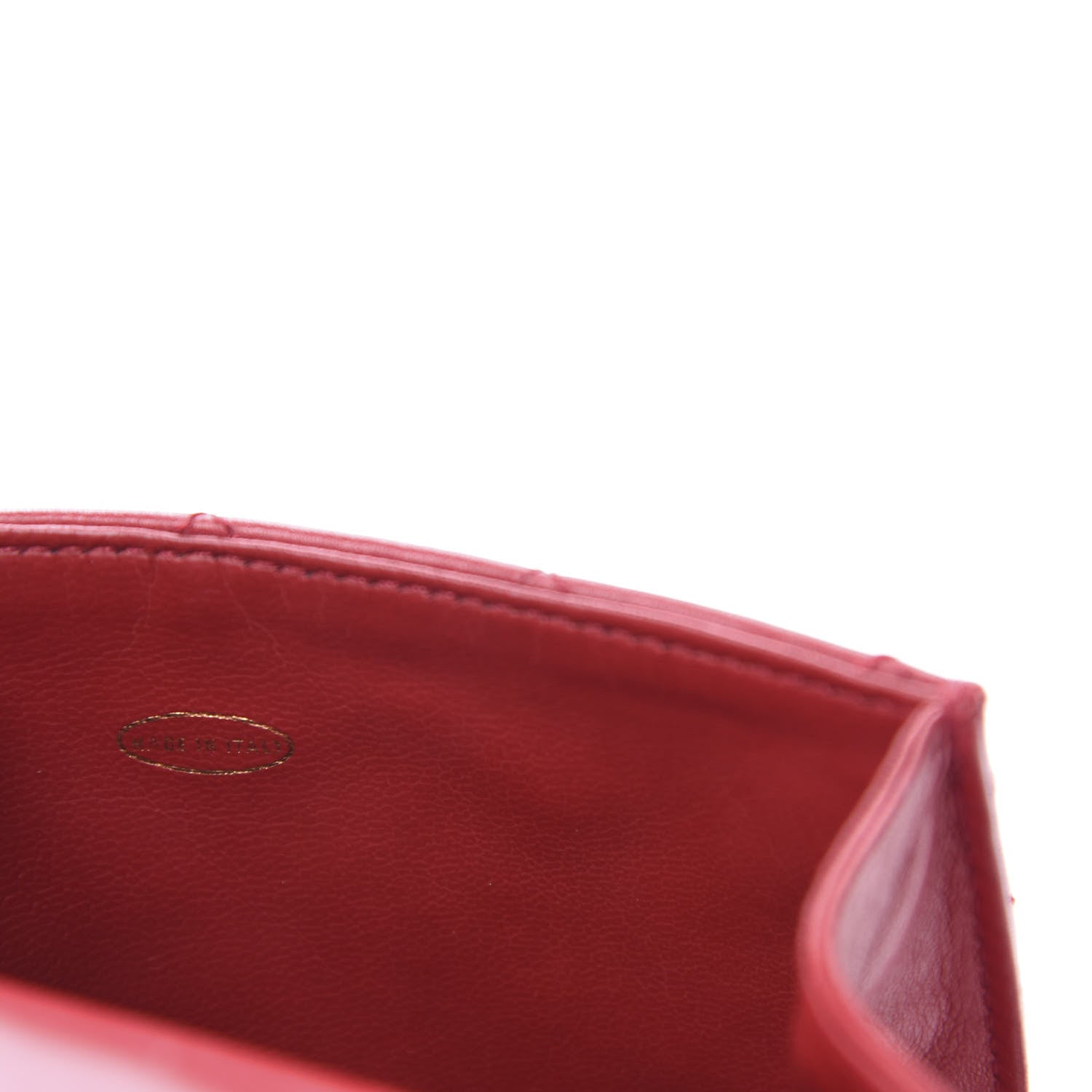 Chanel Lambskin Quilted Flap Waist Belt Bag 95 38 Red 9 of 12