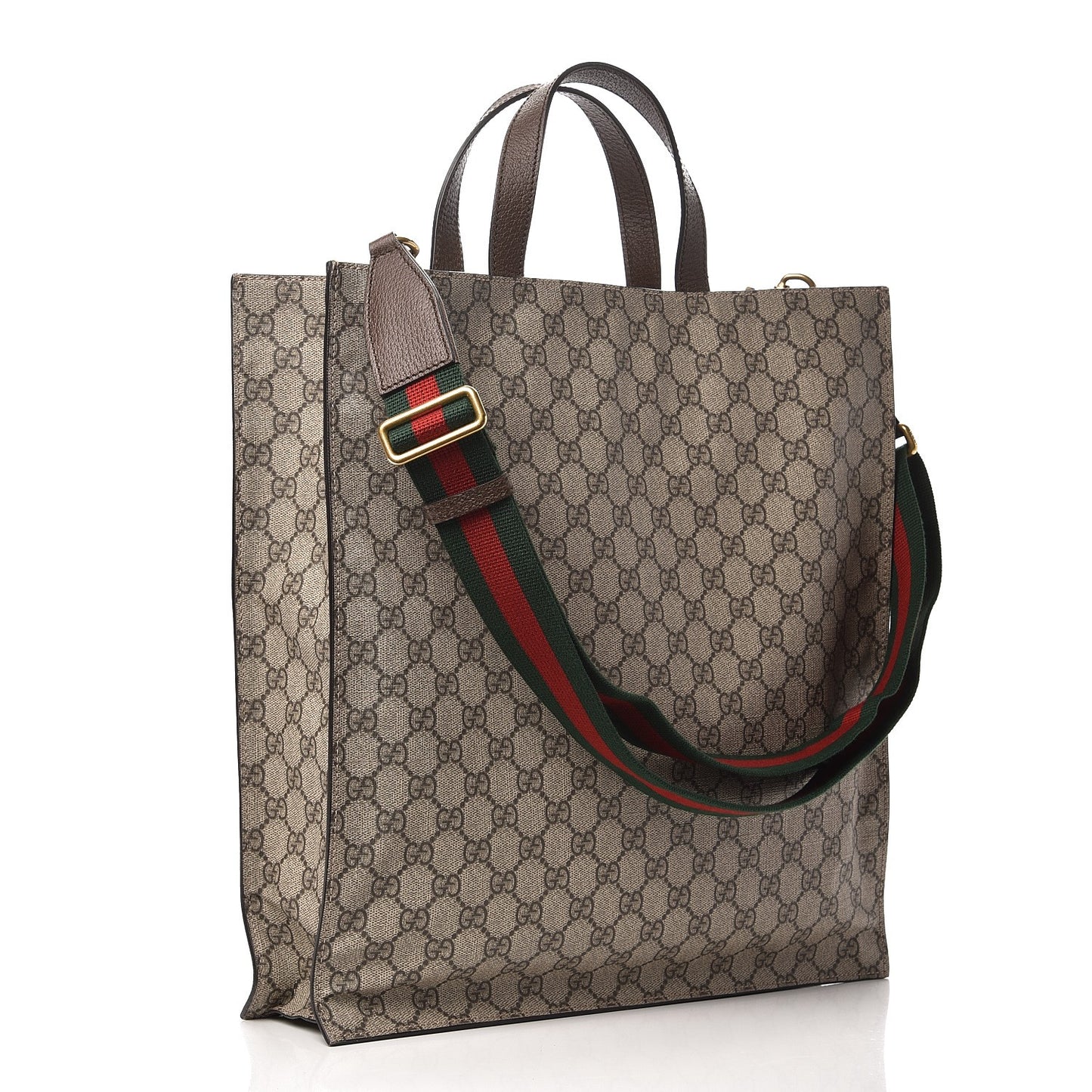 Soft GG Supreme Monogram Courrier Vertical Tote Beige New Acero