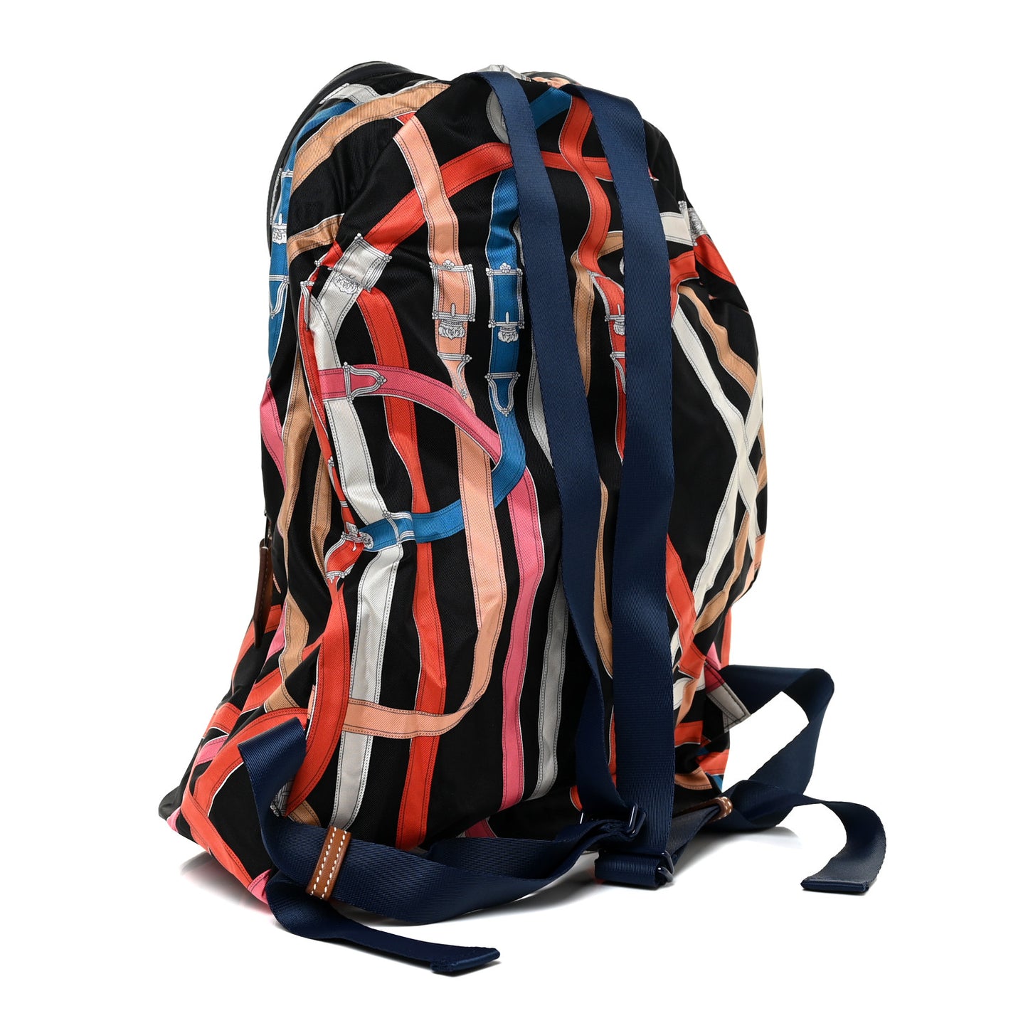 Silk Barenia Cavalcadour Airsilk Backpack Black Bleu Marine Fauve