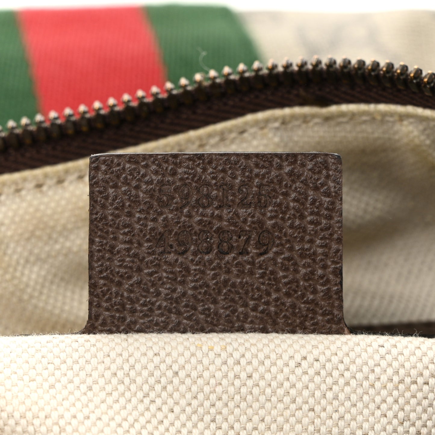 GG Supreme Monogram Web Small Ophidia Half Moon Hobo Brown