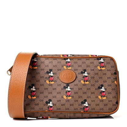 Gucci X DISNEY Mini Vintage GG Supreme Monogram Mickey Mouse Small Belt Bag 90 36 Beige Vintage Sun Oil 1 of 5