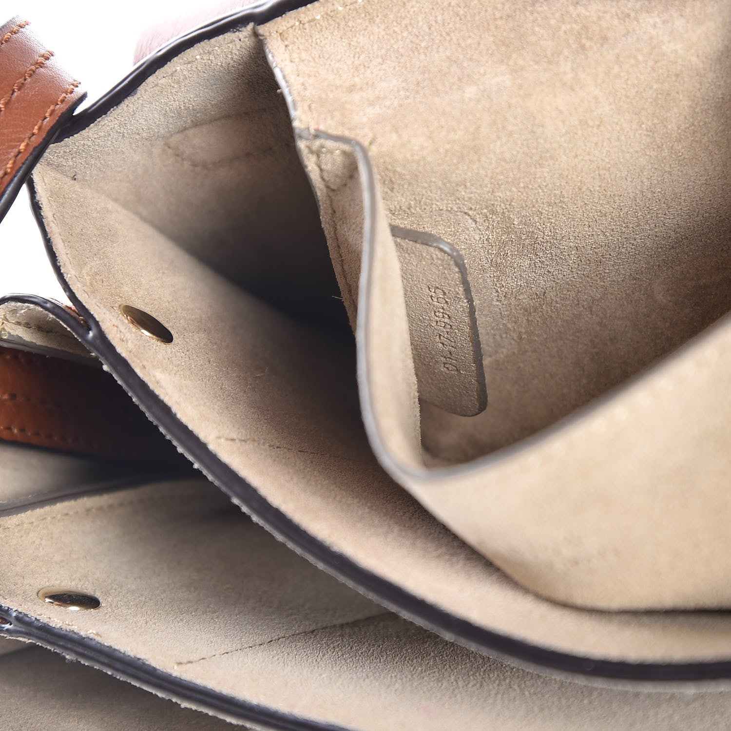 Chloe Suede Calfskin Small Faye Shoulder Bag Tobacco 7 of 7