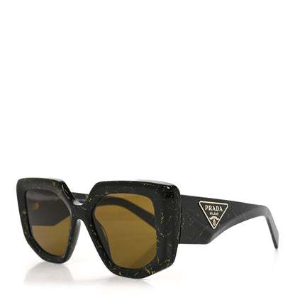 Prada Acetate Symbole Sunglasses SPR 14Z Black Marble 1 of 7