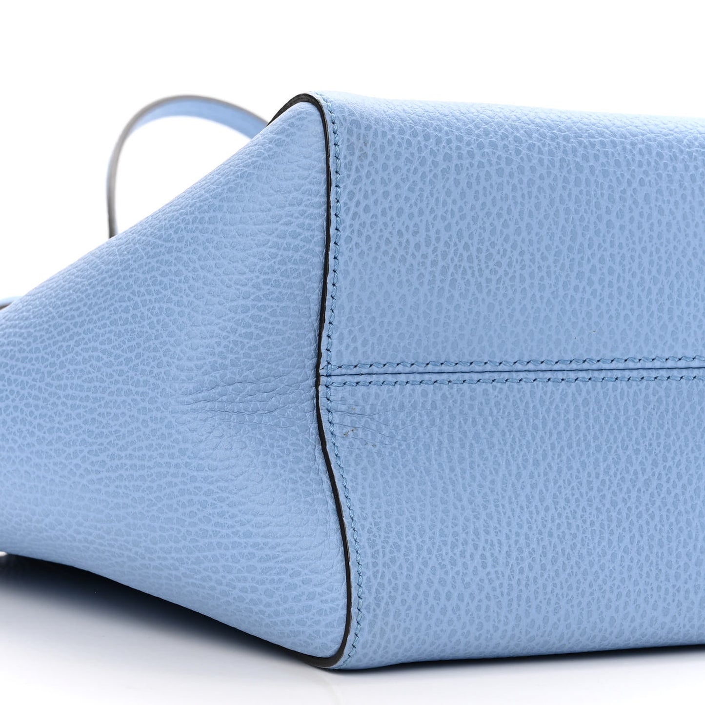 Dollar Calfskin Small Swing Tote Mineral Blue