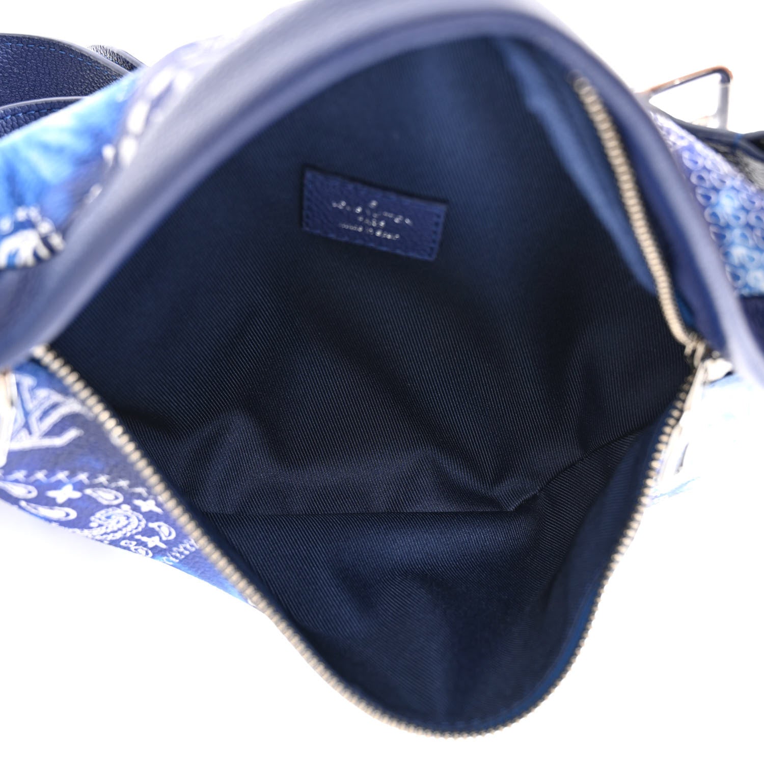 Louis Vuitton Cowhide Monogram Bandana Discovery Bumbag PM Blue 5 of 9