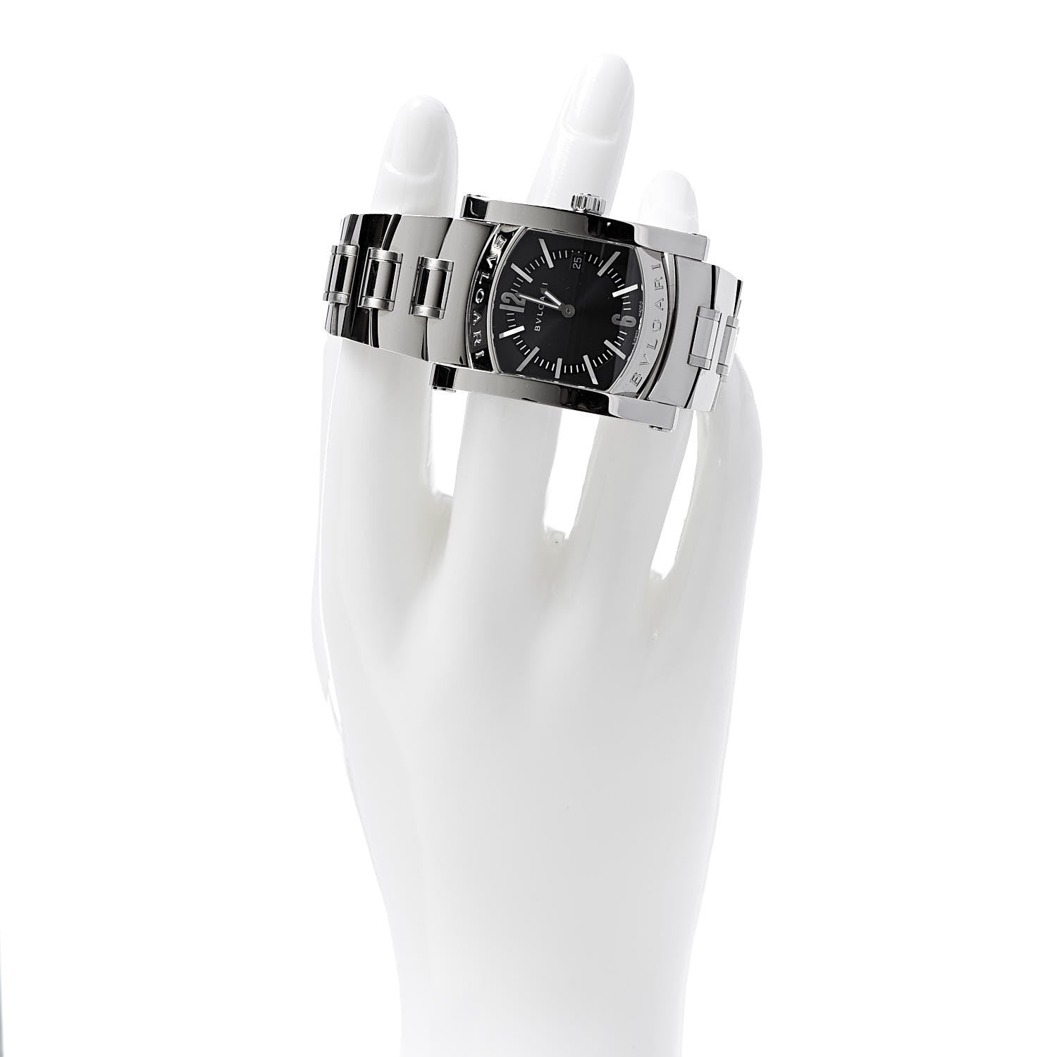 Bulgari Stainless Steel 30mm Assioma Quartz Watch Blue 2 of 5