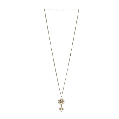 Chanel Pearl CC Drop Necklace Gold 4 of 6