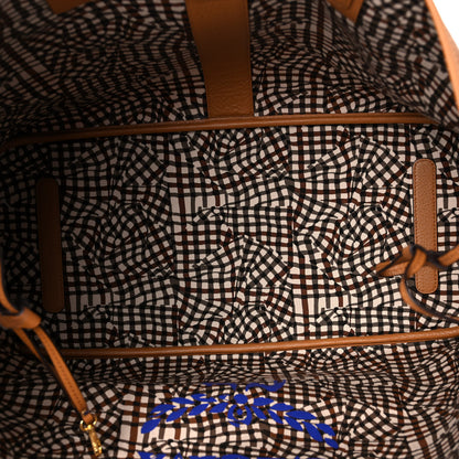 MCM Visetos Large Liz Reversible Shopper Tote Cognac 5 of 17