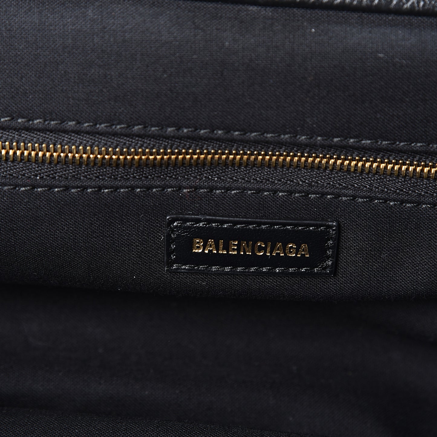 Grained Calfskin Logo XL Cloud Clutch Black