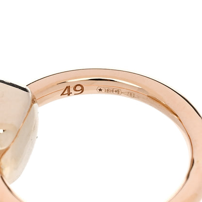 Pomellato 18K Rose Gold White Topaz Nudo Ring 49 4.75 8 of 9