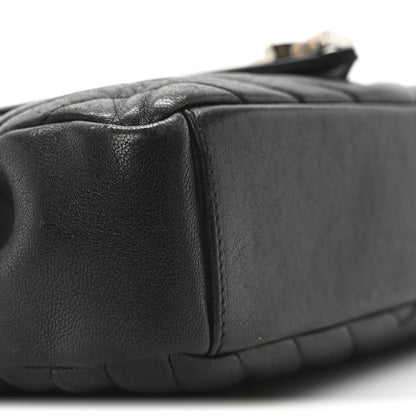 Saint Laurent Sheepskin Matelasse Medium Monogram College Punk Chain Satchel Black 9 of 10