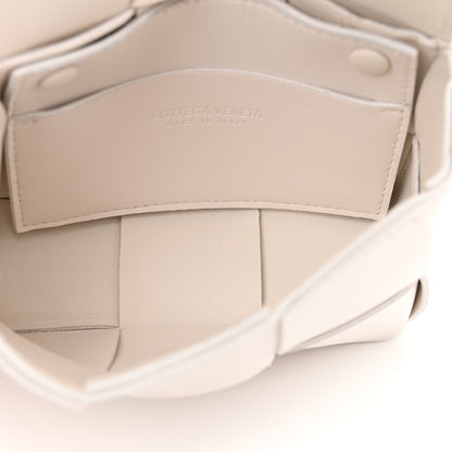 Bottega Veneta Lambskin Maxi Intrecciato Extra Mini Cassette Crossbody Bag White 5 of 12