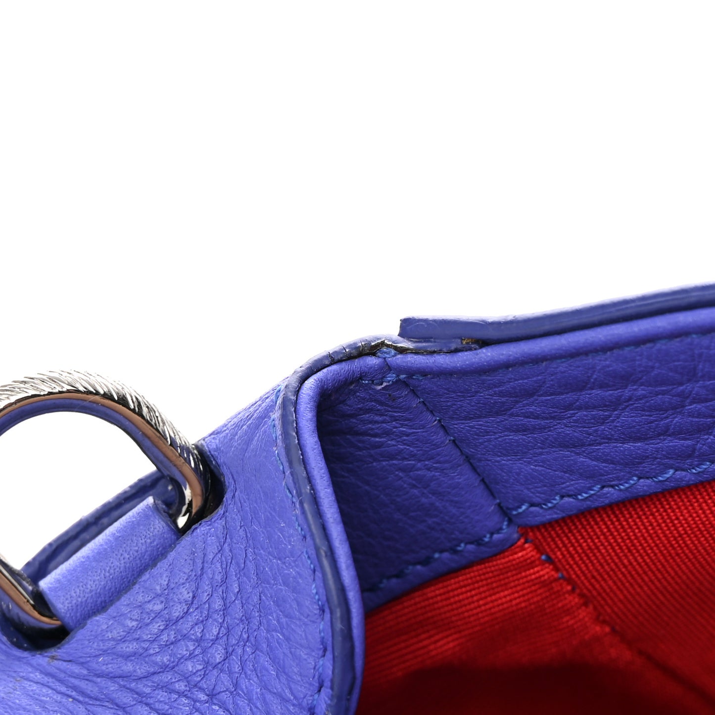 Calfskin Spikes Panettone Messenger Blue