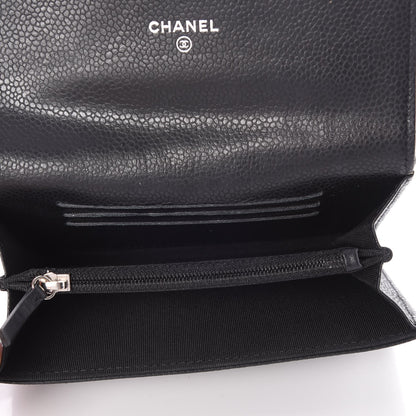 Chanel Caviar Quilted Small Flap Wallet Black 5 of 8