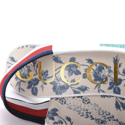 Gucci Calfskin Glitter Web High Heel Slingback Pumps 36 White 7 of 10