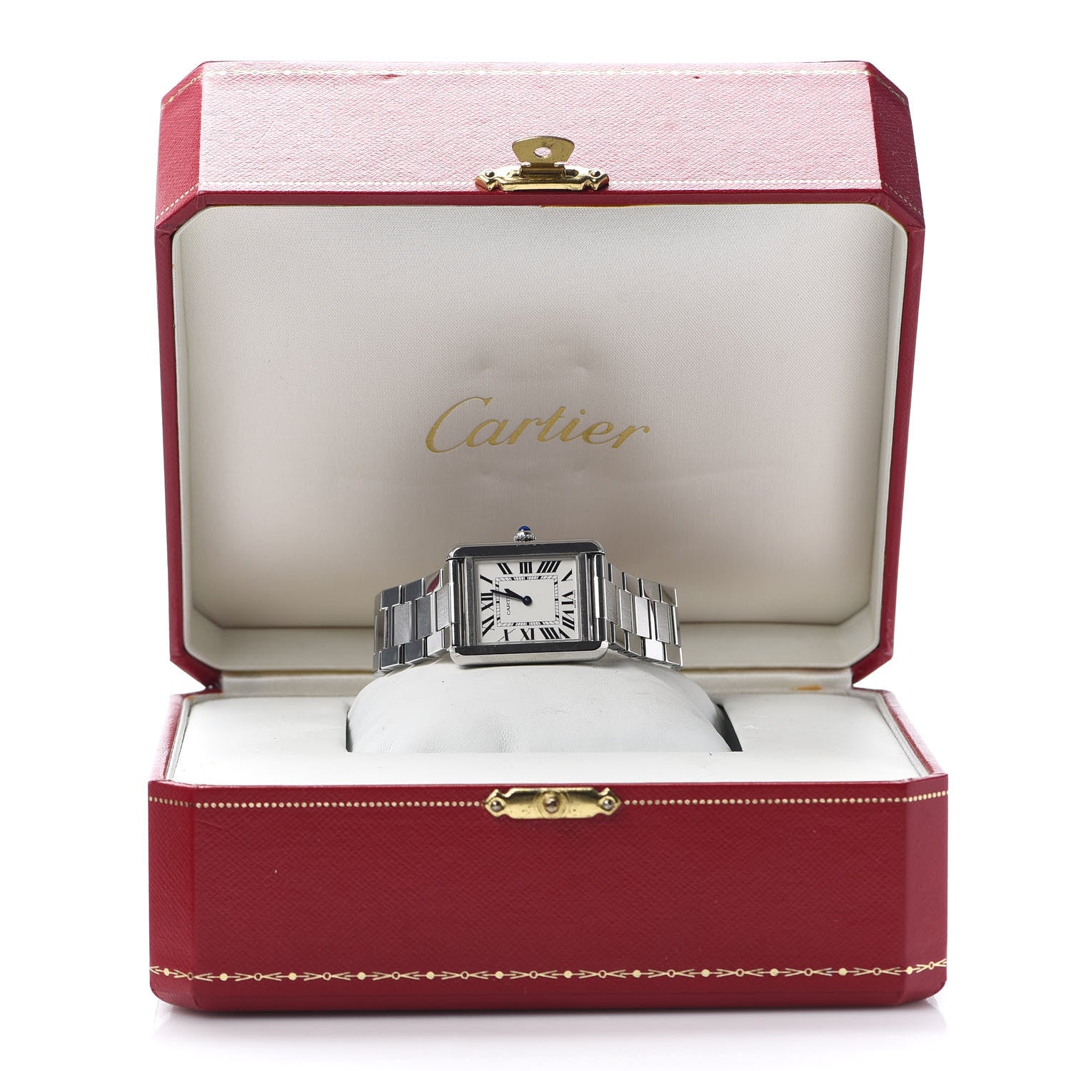 Cartier Stainless Steel 24mm Tank Solo Quartz Watch 7 of 7