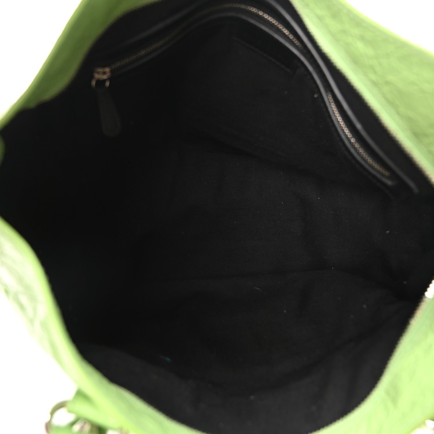 Balenciaga Agneau Arena Storico Classic Silver Hardware Medium Le City Green 5 of 9