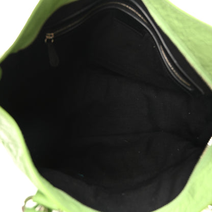 Balenciaga Agneau Arena Storico Classic Silver Hardware Medium Le City Green 5 of 9