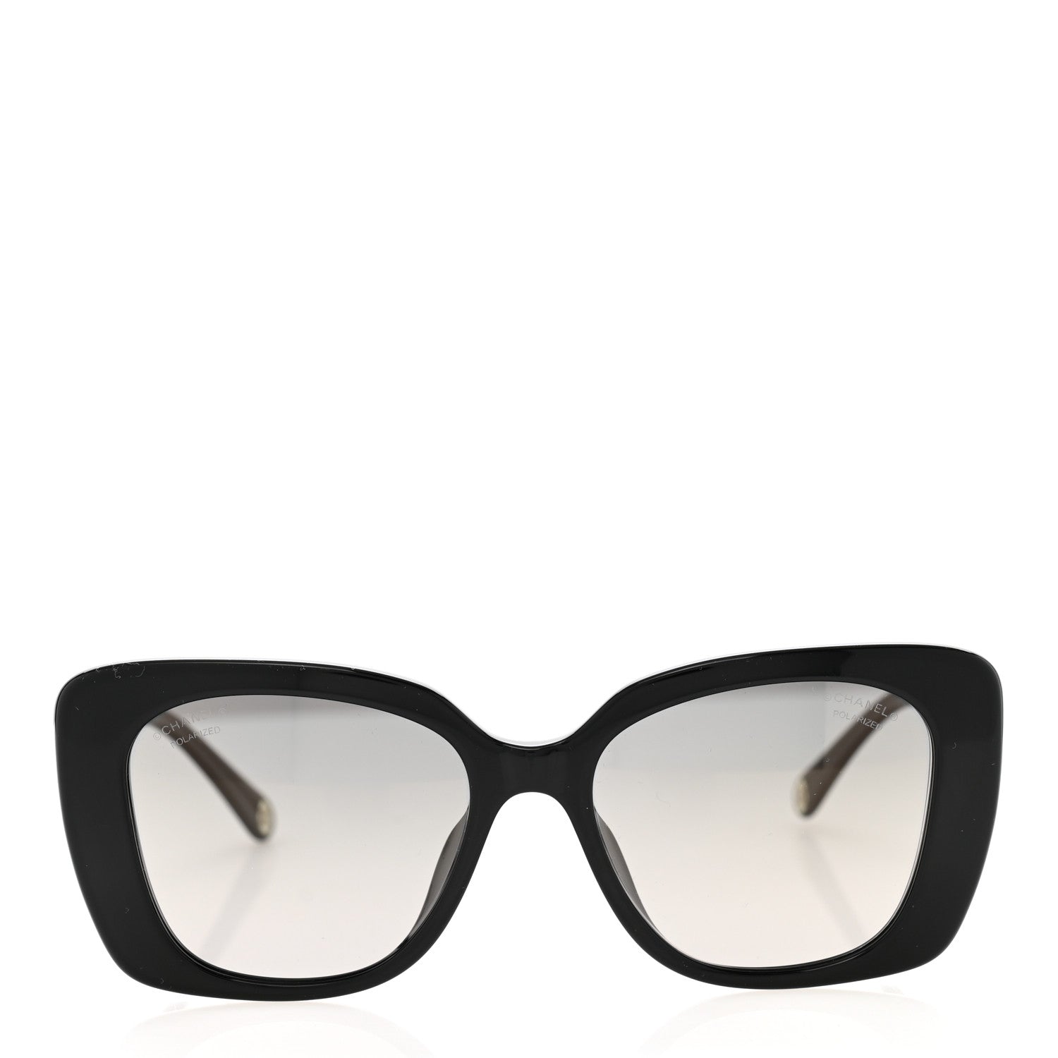 Chanel Acetate Rectangle Sunglasses 5504-A Black 2 of 7