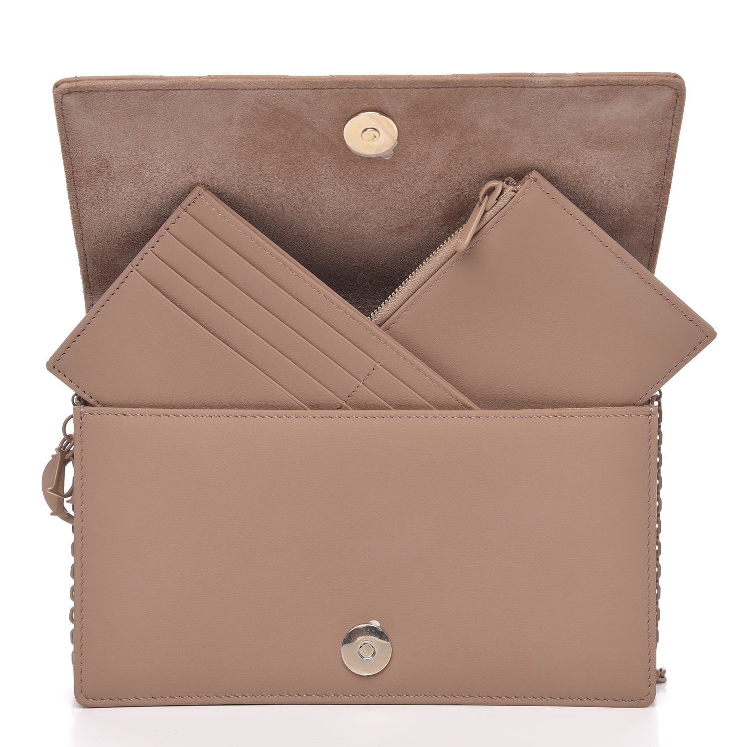 Christian Dior Ultra Matte Calfskin Cannage Lady Dior Clutch Fard 7 of 11