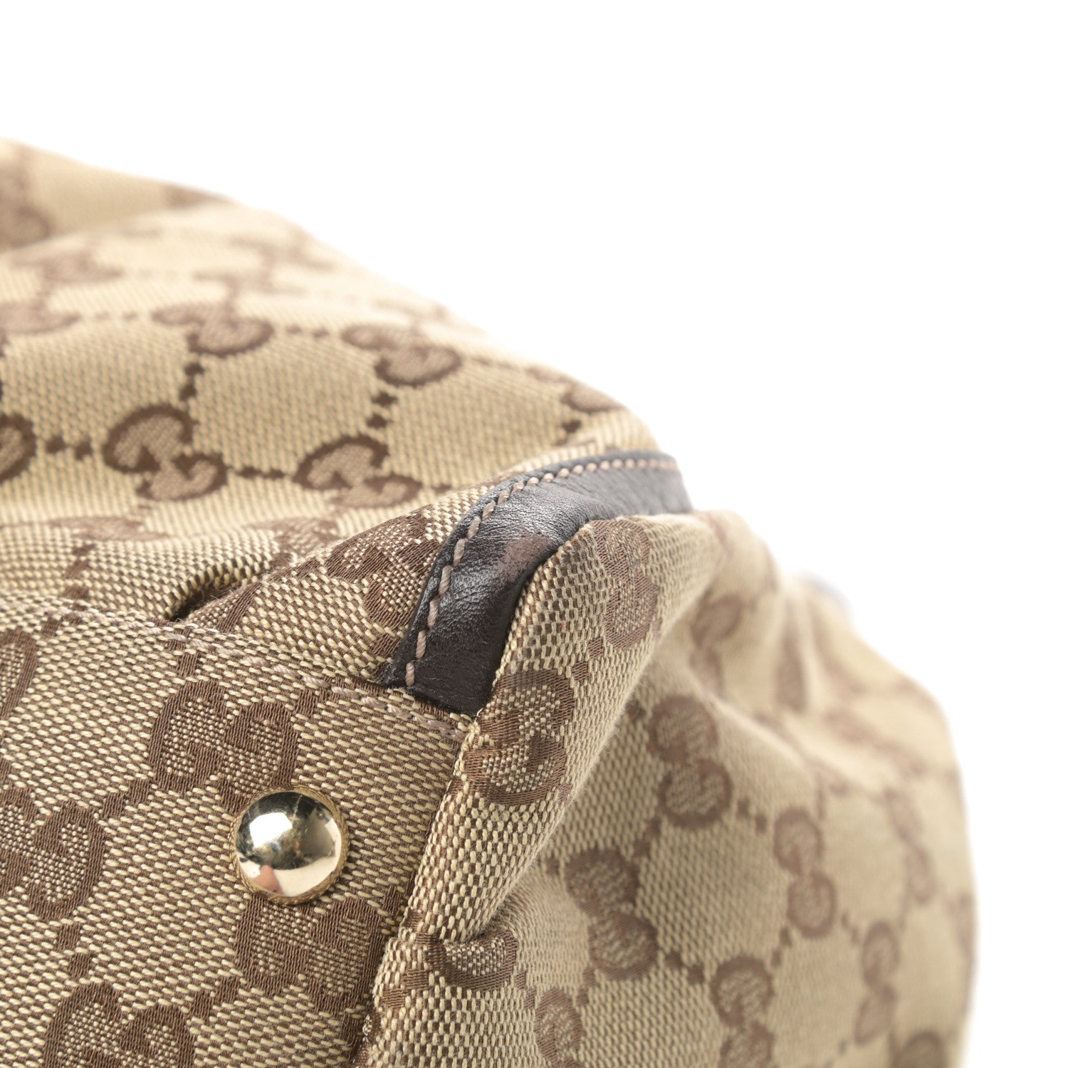 Gucci Monogram Large D Gold Hobo Dark Brown 10 of 16