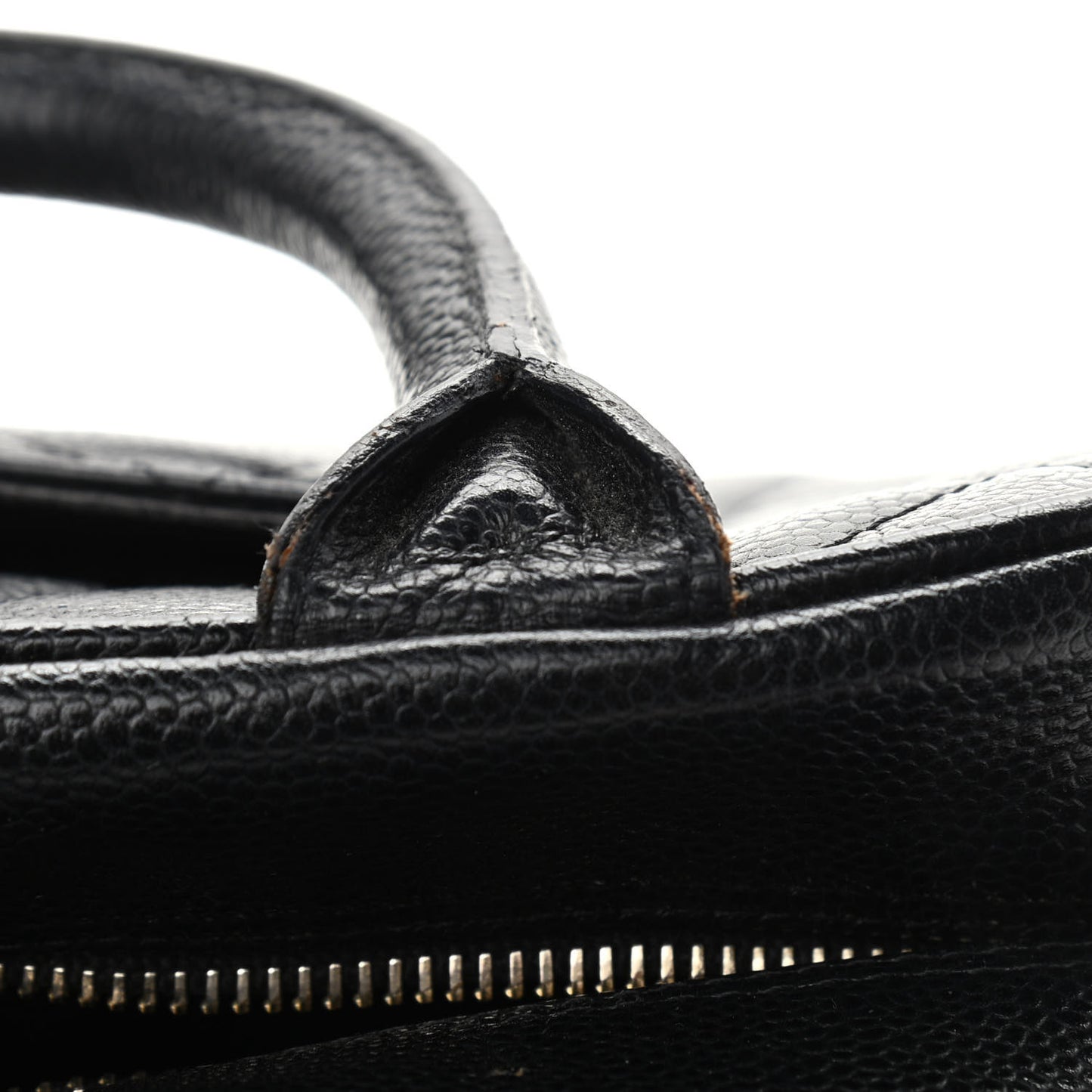 Caviar Quilted Small Bowler Black