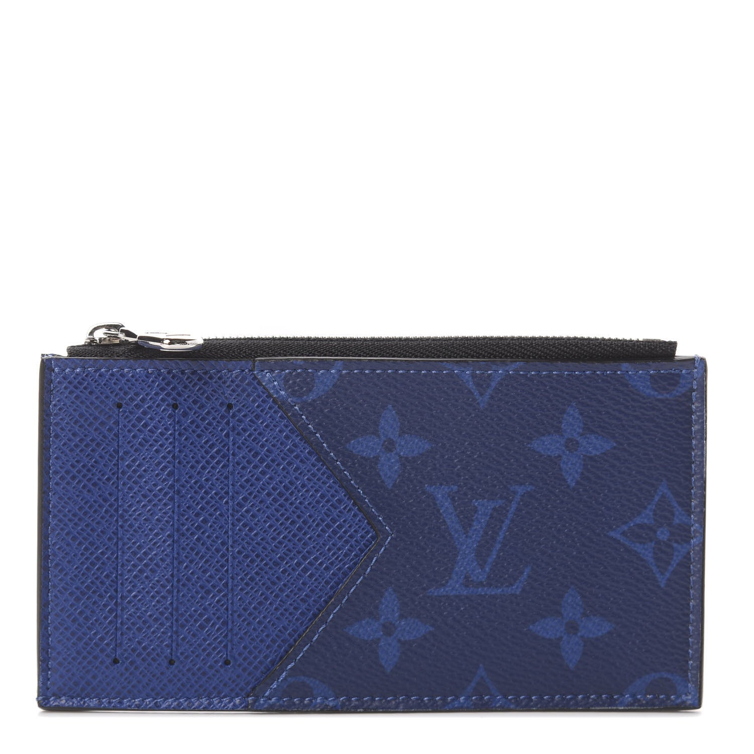 Louis Vuitton Monogram Taiga Coin Card Holder Cobalt 1 of 5
