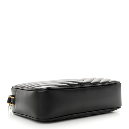 Saint Laurent Calfskin Matelasse Monogram Lou Camera Bag Black 4 of 14