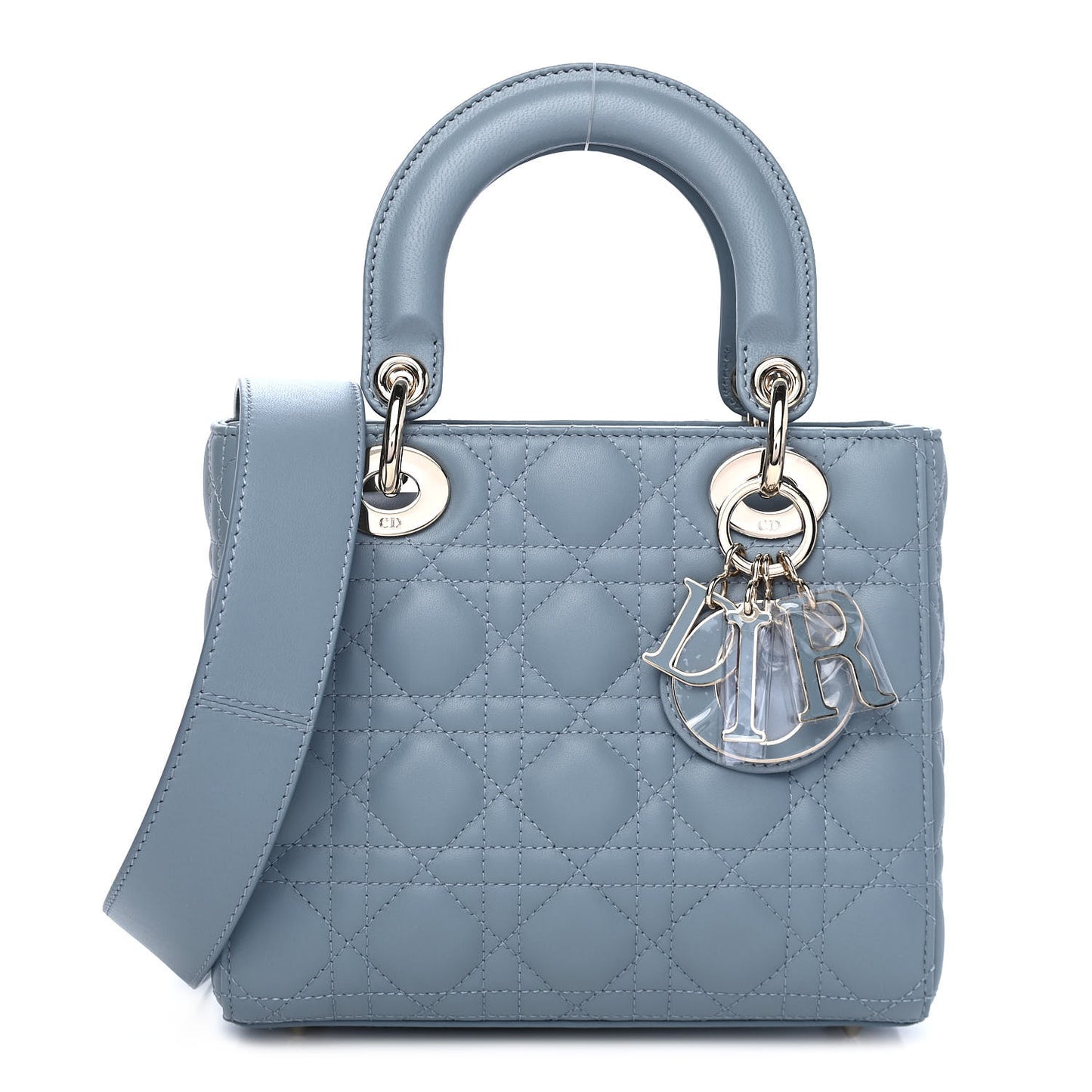 Lambskin Cannage Small My ABCDior Lady Dior Cloud Blue